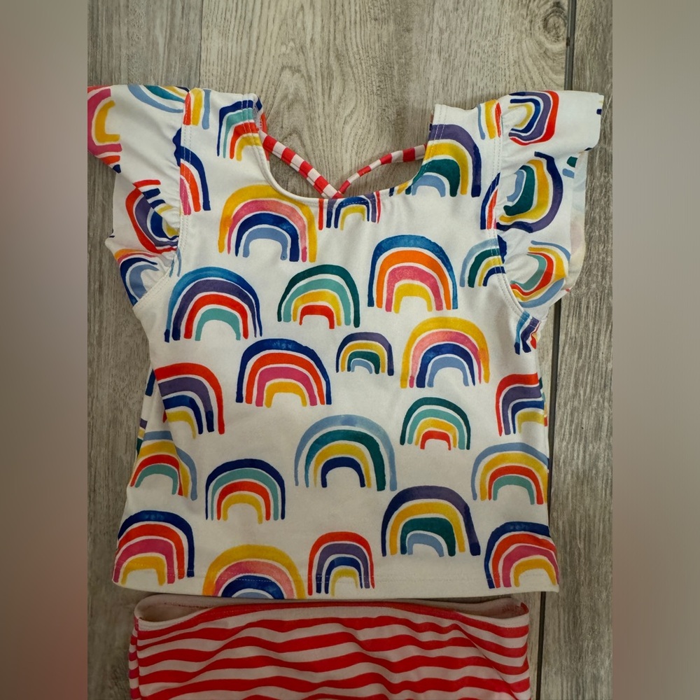 Harper Canyon 24 month girls rainbow bathing suit - Picture 2 of 7